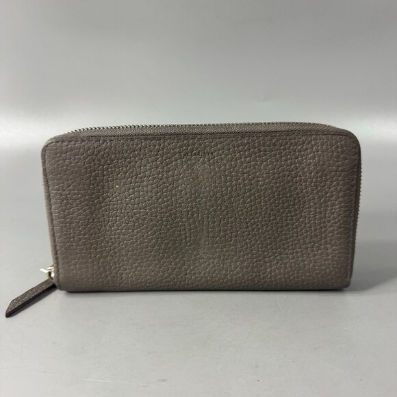 All Saint Fetch Green Leather Zip-Around Long Wallet - Picture 1 of 14
